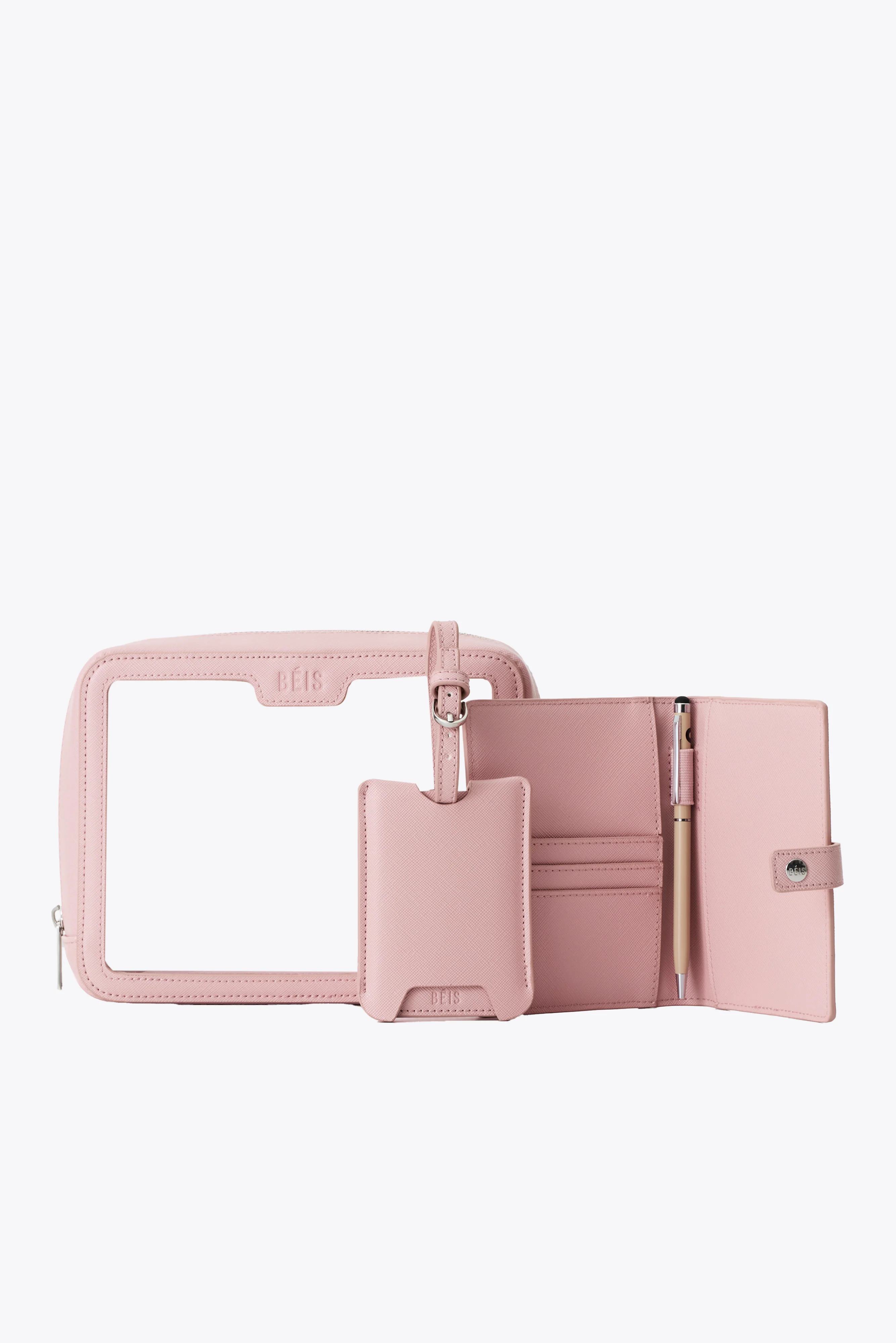 The Passport & Luggage Tag Set in Atlas Pink - Image 5