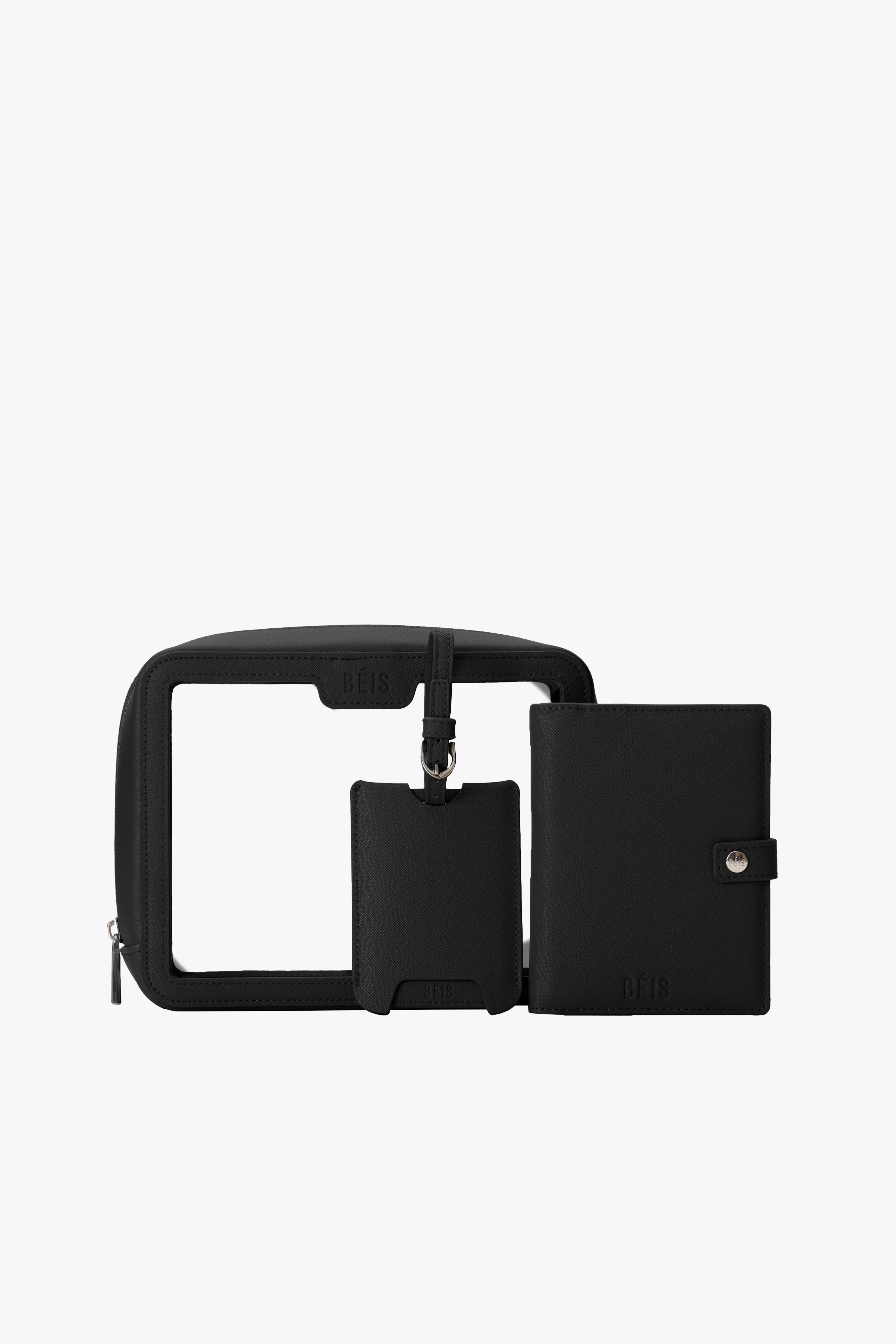 The Passport & Luggage Tag Set in Black - Image 4