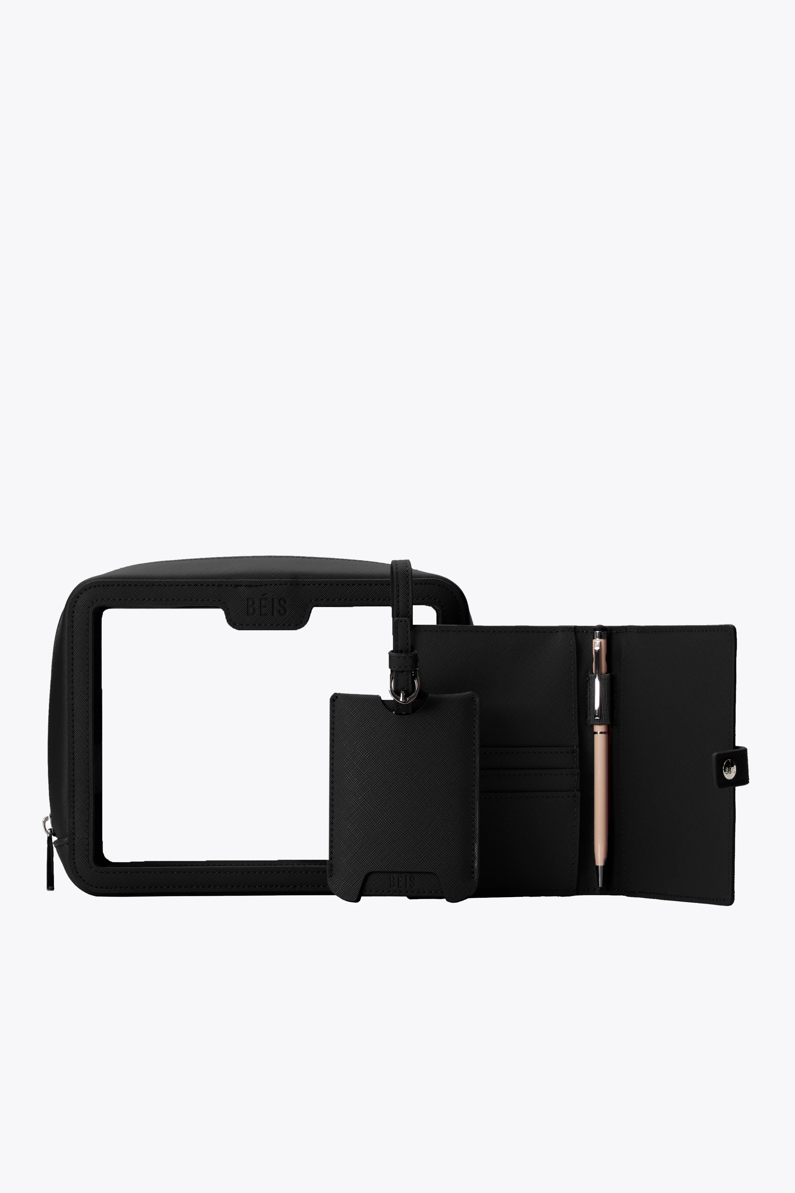 The Passport & Luggage Tag Set in Black - Image 5