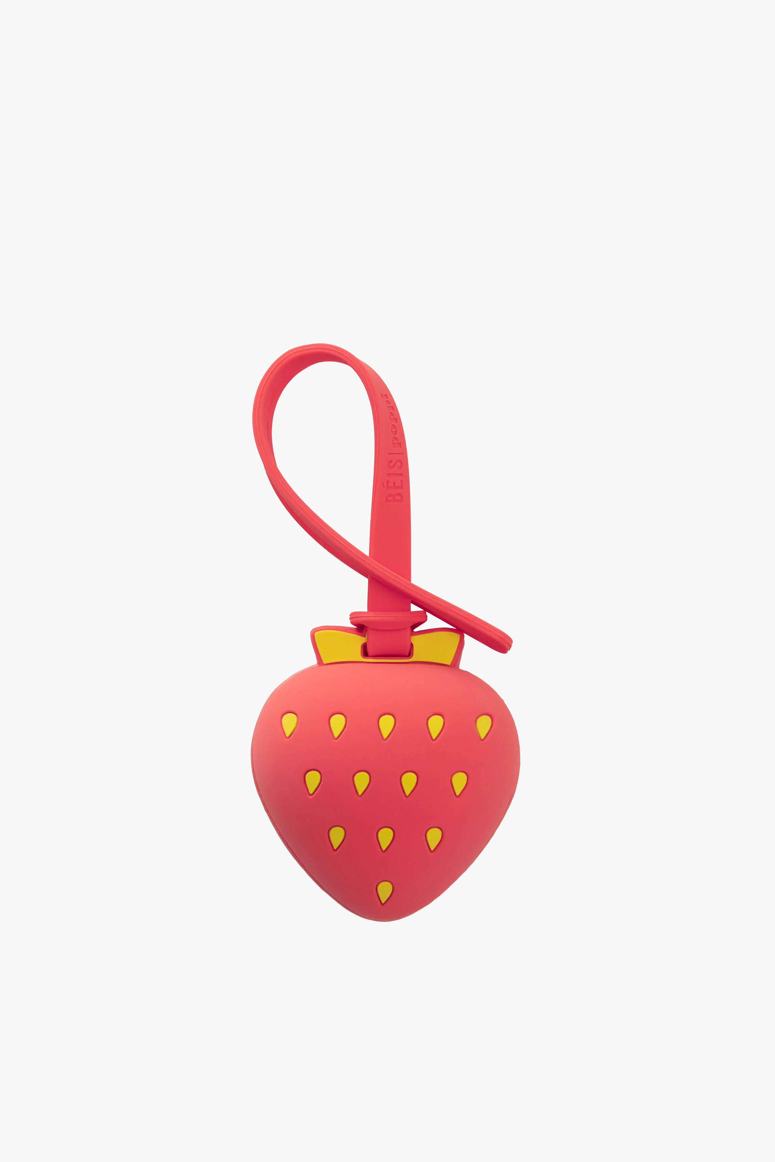 BÉIS x poppi The Mirror Bag Charm in Strawberry